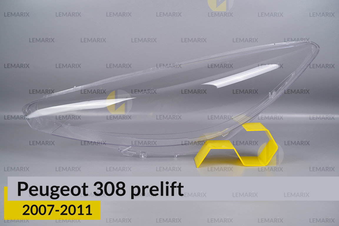 Стекло фары Peugeot 308 (2007-2011) дорест левое
