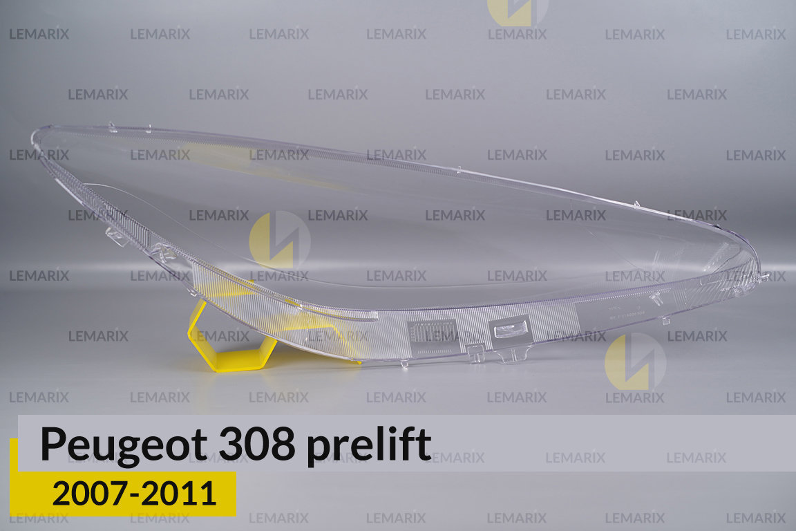 Стекло фары Peugeot 308 (2007-2011) дорест левое