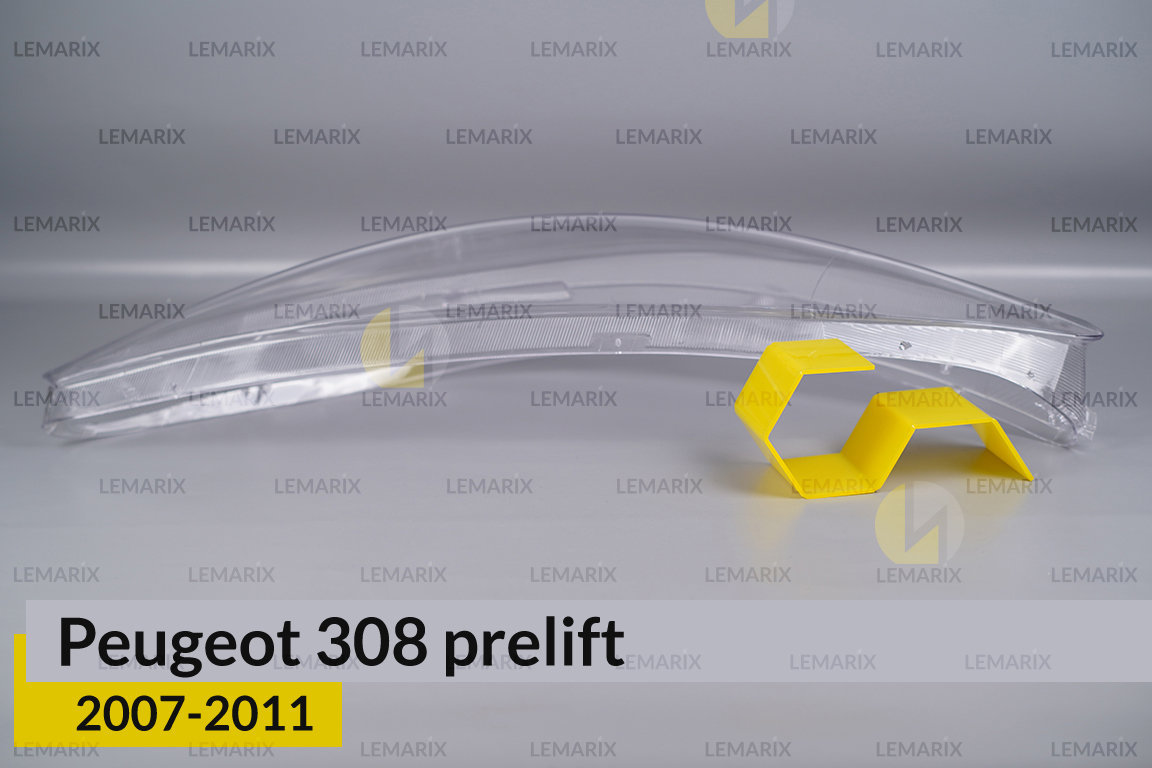 Стекло фары Peugeot 308 (2007-2011) дорест левое