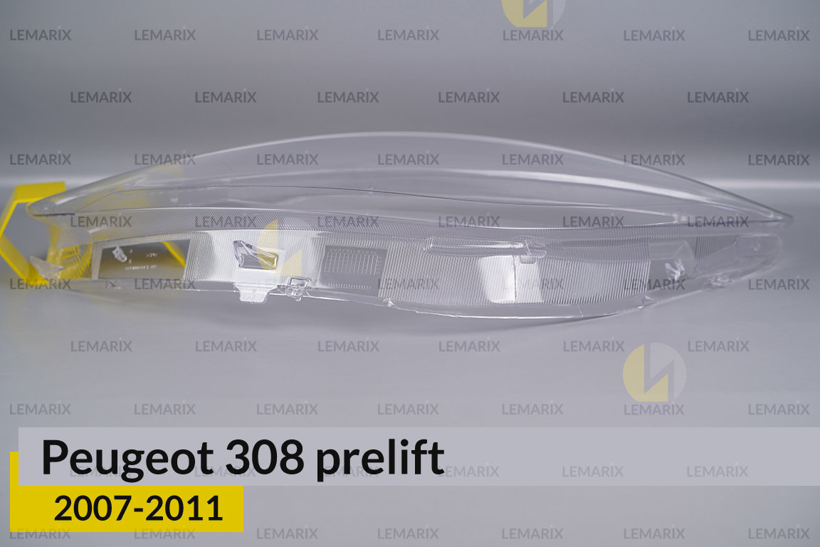 Стекло фары Peugeot 308 (2007-2011) дорест левое