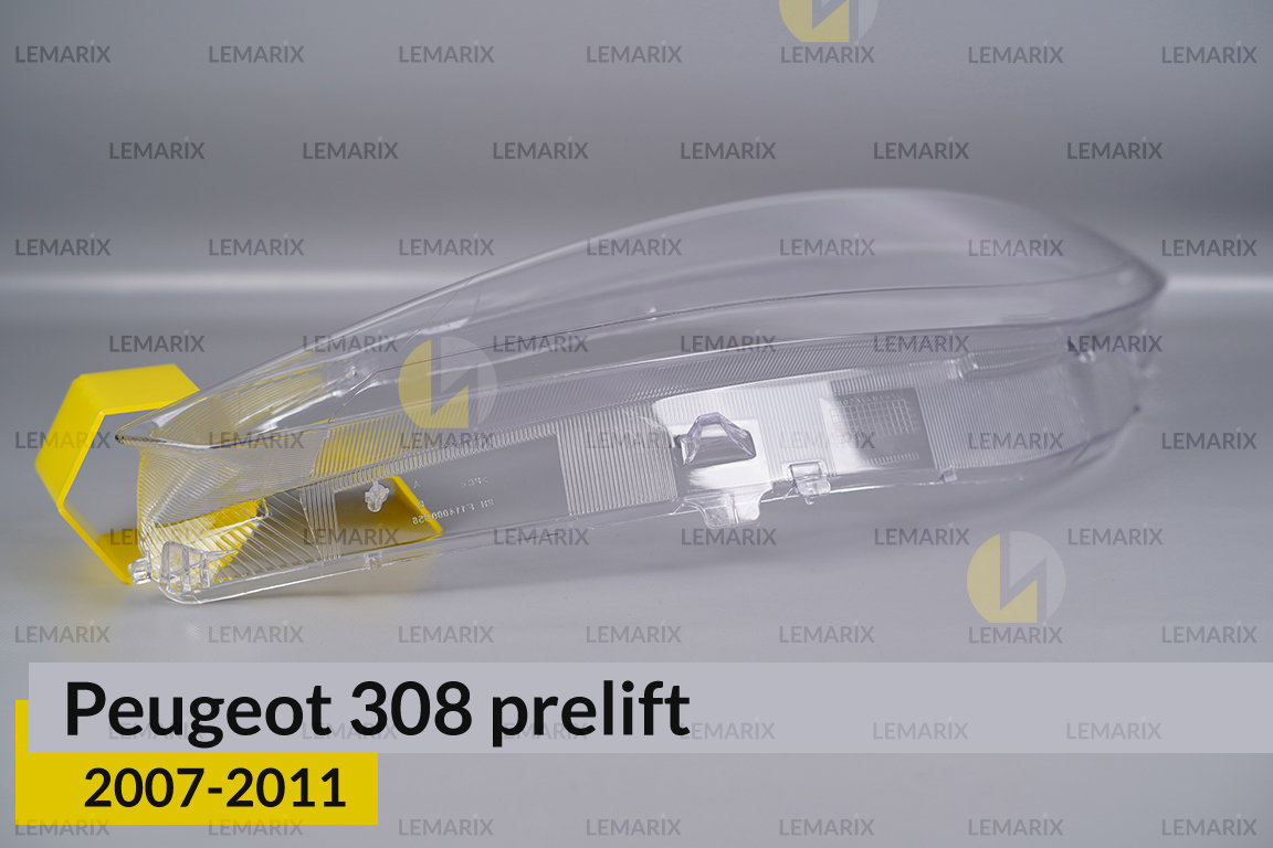 Стекло фары Peugeot 308 (2007-2011) дорест левое