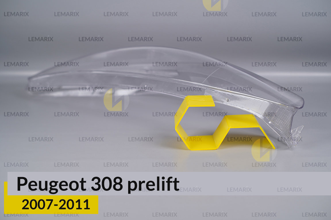 Стекло фары Peugeot 308 (2007-2011) дорест левое