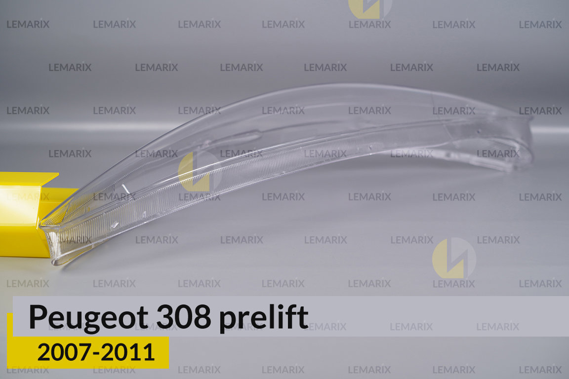 Стекло фары Peugeot 308 (2007-2011) дорест левое
