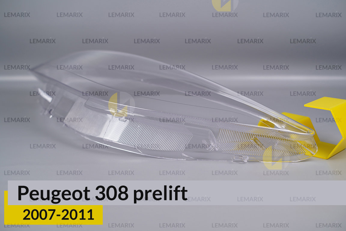 Стекло фары Peugeot 308 (2007-2011) дорест левое