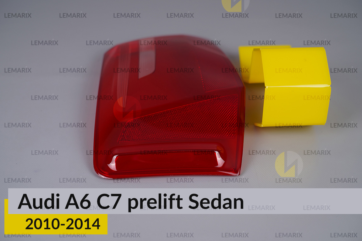 Скло заднього ліхтаря зовнішнє в крилі Audi A6 C7 Sedan (2010-2014) дорест ліве