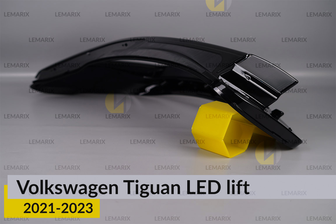 Скло фари VW Volkswagen Tiguan LED (2021-2023) рест ліве