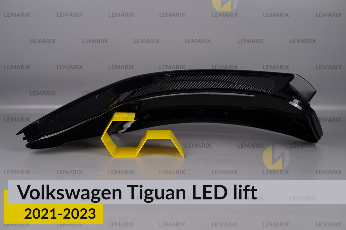 Скло фари VW Volkswagen Tiguan LED (2021-2023) рест ліве