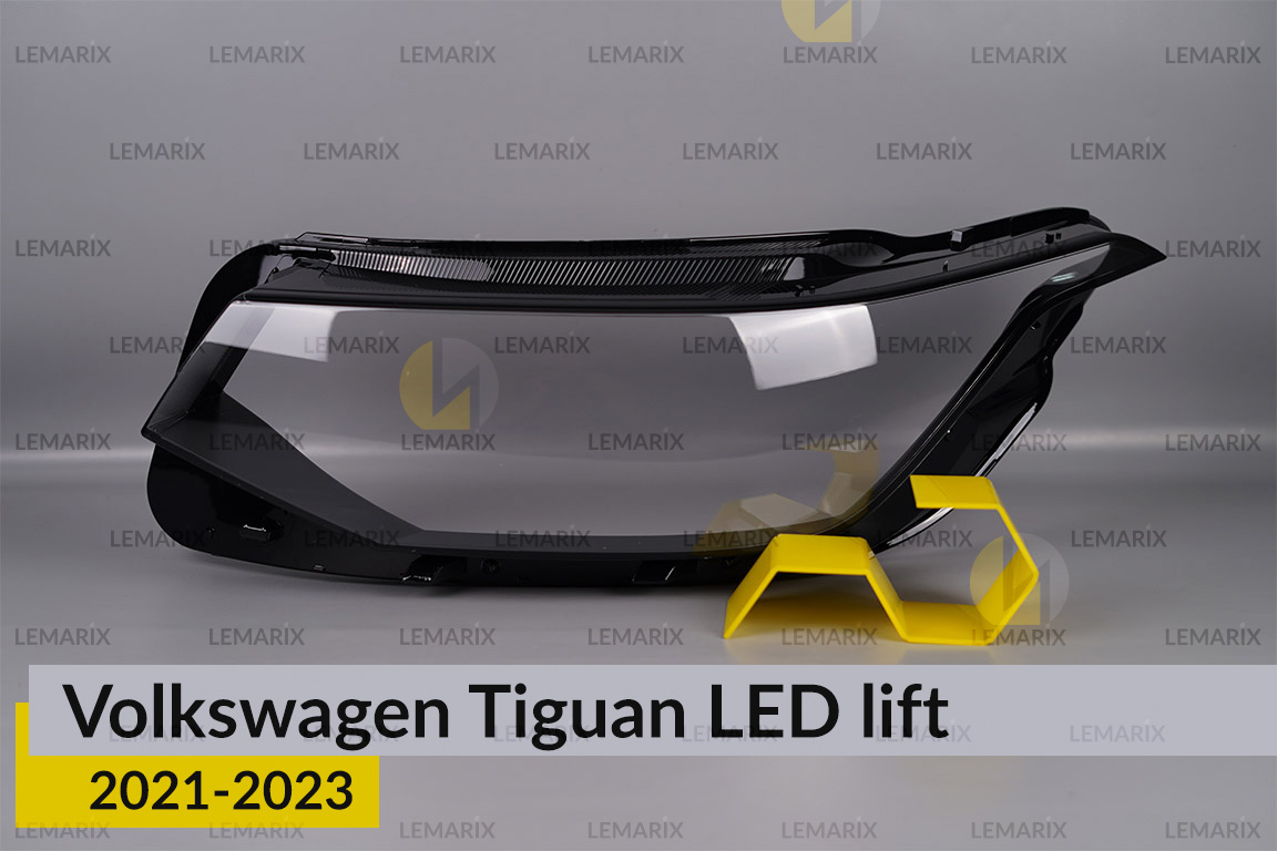 Стекло фары VW Volkswagen Tiguan LED (2021-2023) рест левое