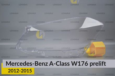 Скло фари Mercedes-Benz A-Class W176 (2012-2015) дорест ліве