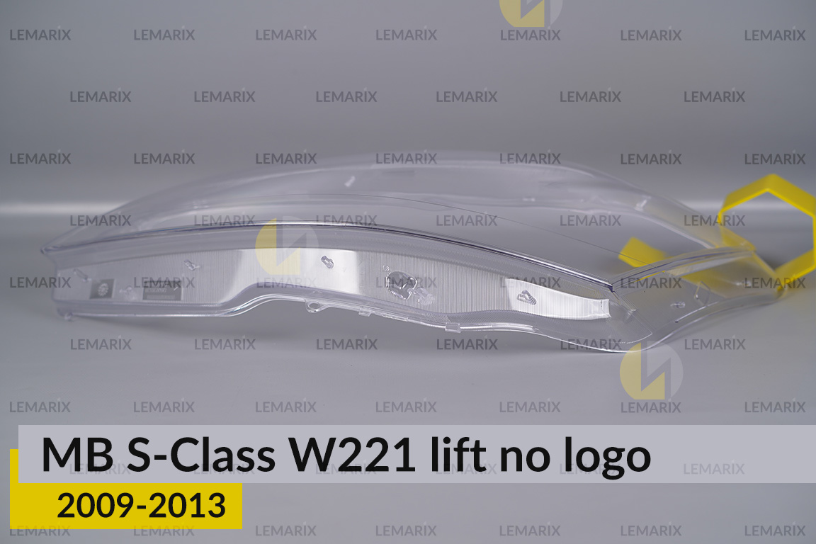 Стекло фары Mercedes-Benz S-Class W221 no logo (2009-2013) рест левое