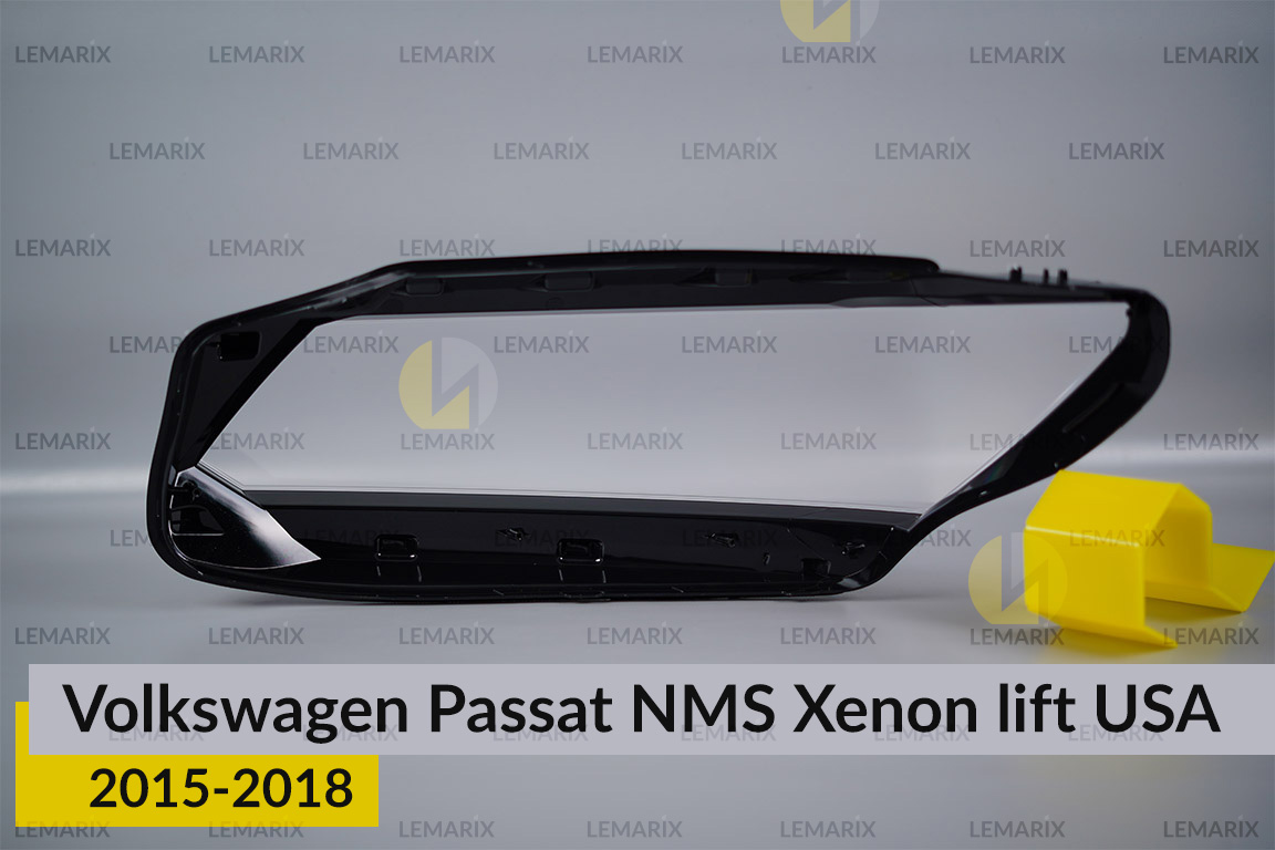 Стекло фары VW Volkswagen Passat NMS Xenon USA (2015-2018) рест правое