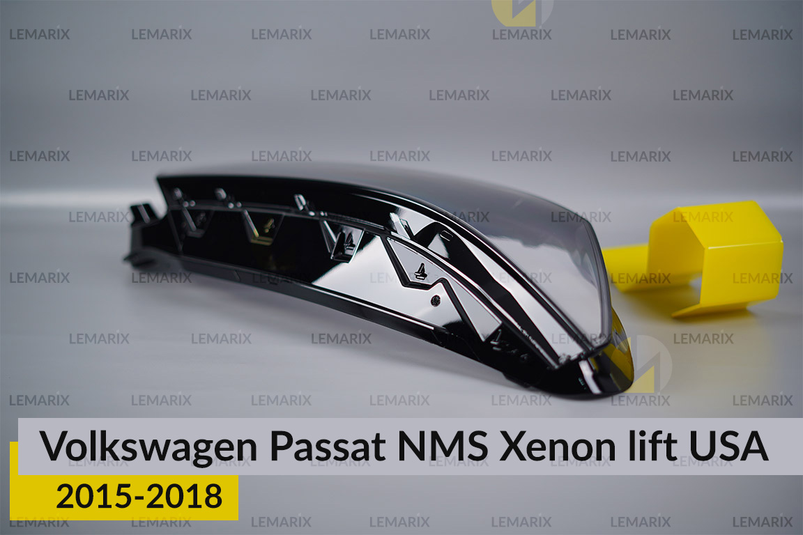Стекло фары VW Volkswagen Passat NMS Xenon USA (2015-2018) рест правое