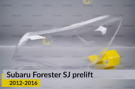 Стекло фары Subaru Forester SJ (2012-2016) дорест левое