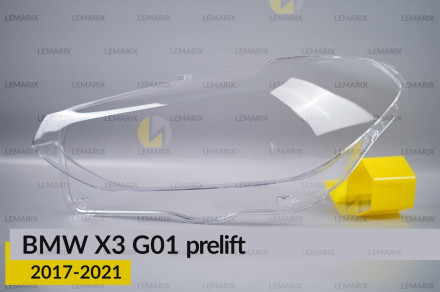 Скло фари BMW X3 G01 (2017-2021) дорест ліве