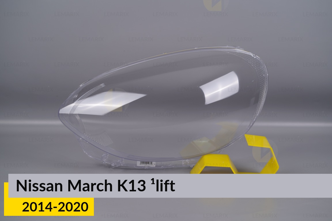 Скло фари Nissan March K13 (2014-2020) 1 рест ліве