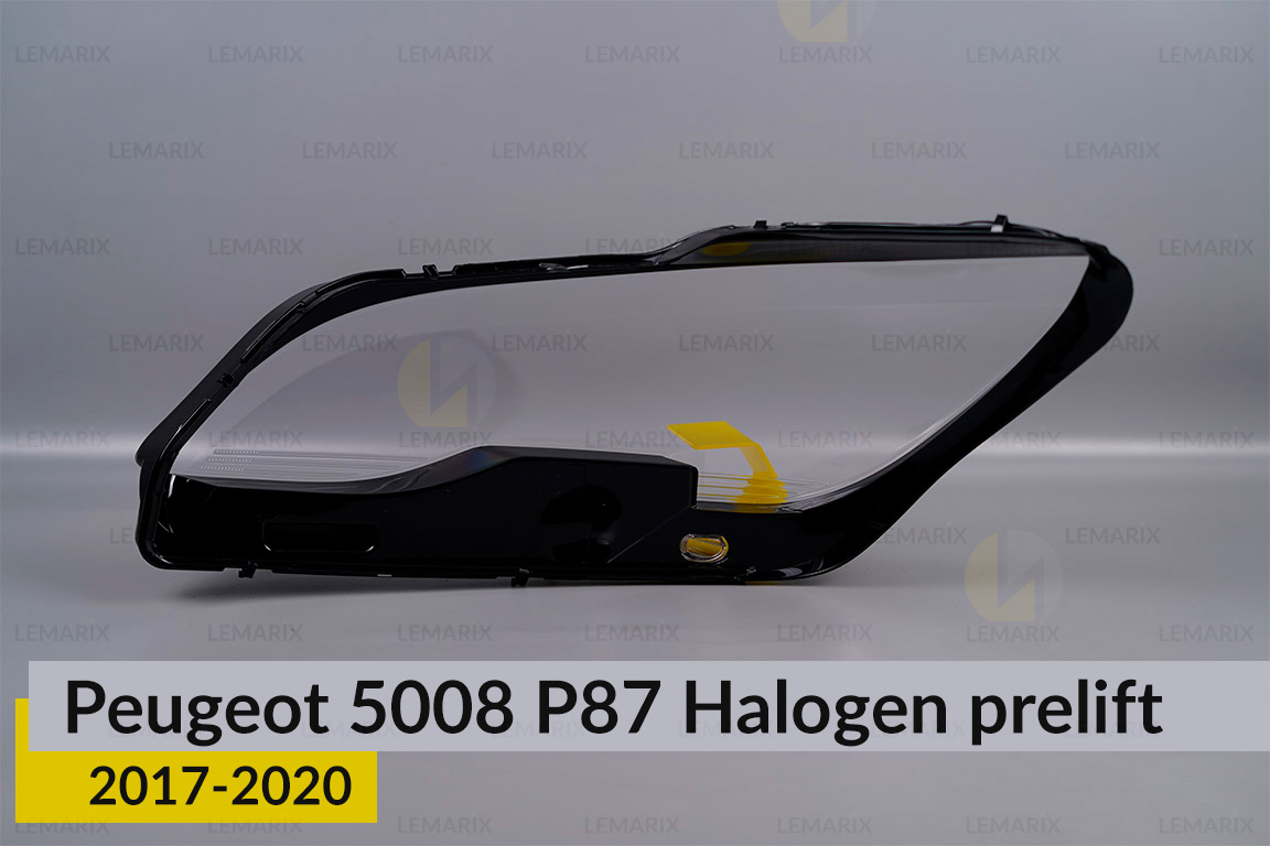 Скло фари Peugeot 5008 P87 Halogen (2017-2020) дорест праве