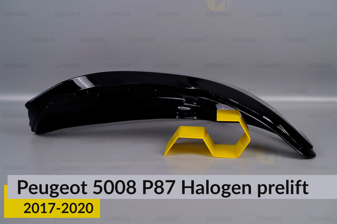 Скло фари Peugeot 5008 P87 Halogen (2017-2020) дорест праве