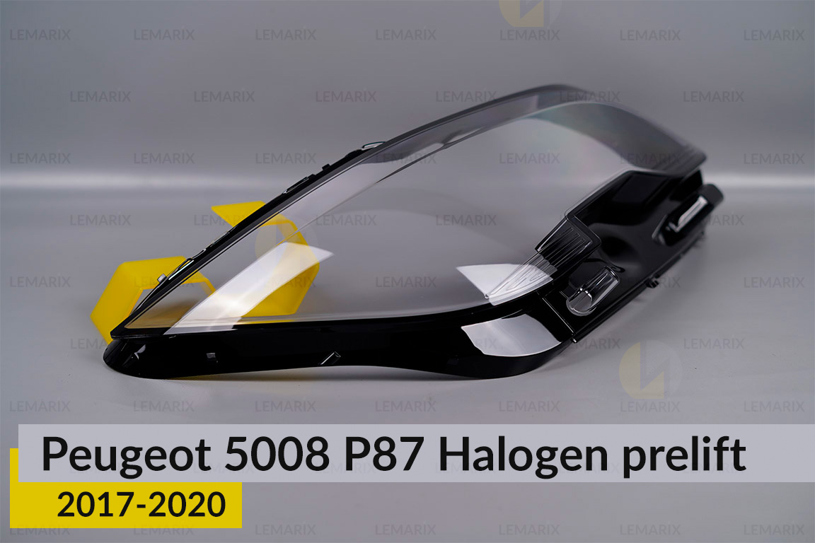 Скло фари Peugeot 5008 P87 Halogen (2017-2020) дорест праве