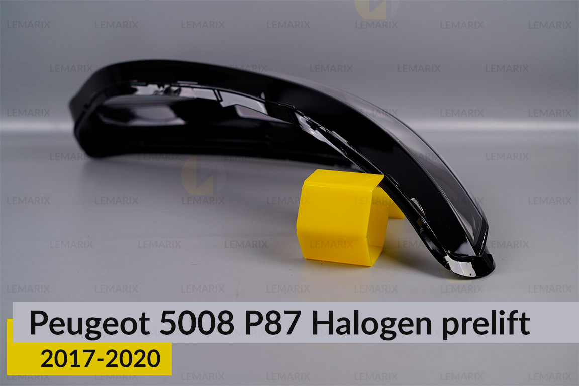 Скло фари Peugeot 5008 P87 Halogen (2017-2020) дорест праве