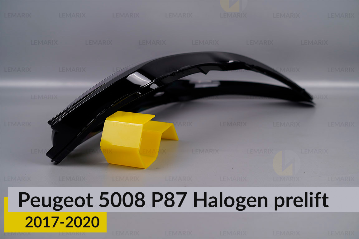 Скло фари Peugeot 5008 P87 Halogen (2017-2020) дорест праве
