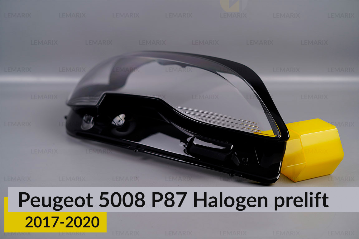 Скло фари Peugeot 5008 P87 Halogen (2017-2020) дорест праве