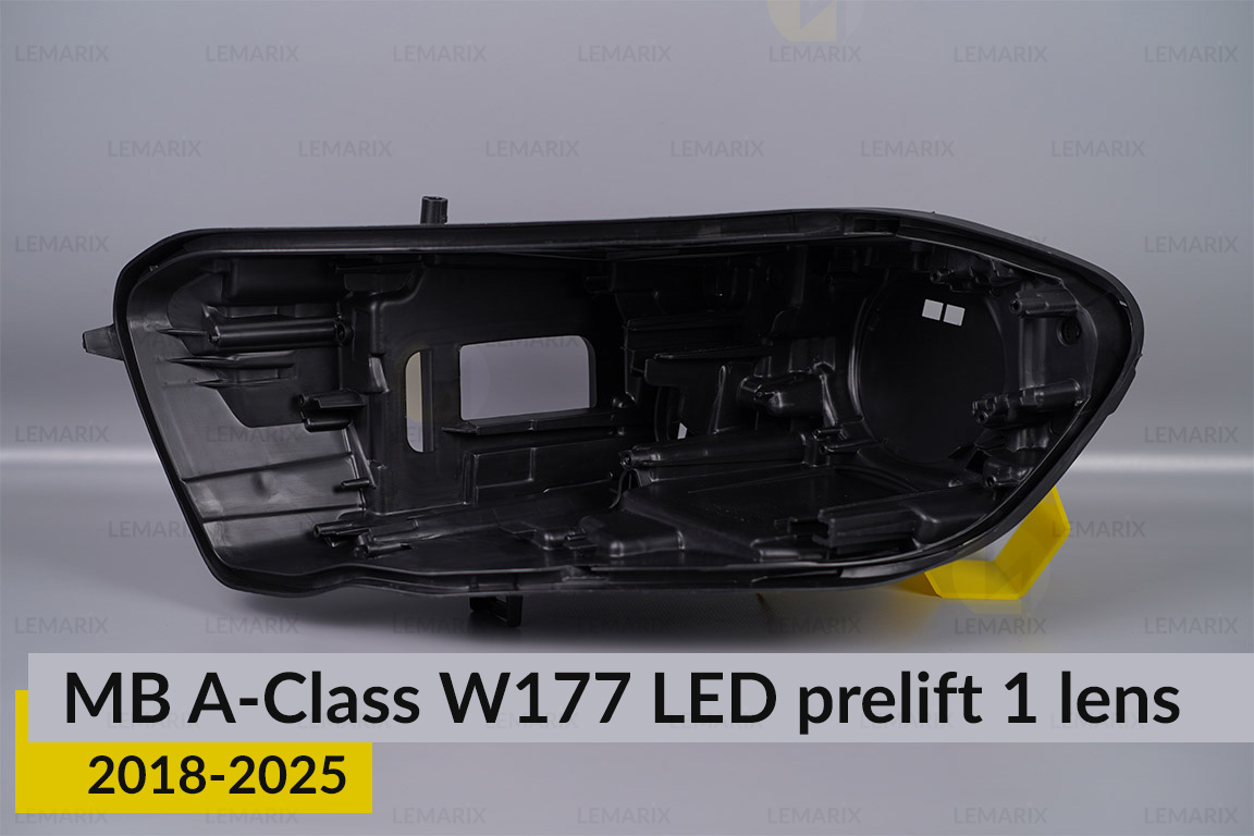 Корпус фари Mercedes-Benz A-Class W177 LED 1 лінза (2018-2025) дорест лівий