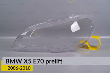 Стекло фары BMW X5 E70 (2006-2010) дорест левое