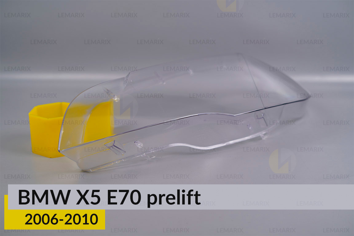 Стекло фары BMW X5 E70 (2006-2010) дорест левое