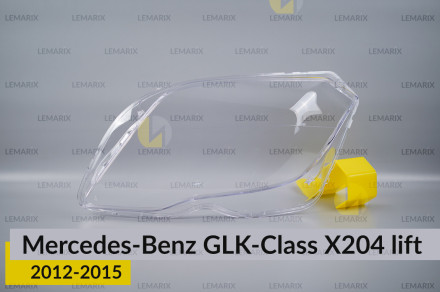 Скло фари Mercedes-Benz GLK-Class X204 (2012-2015) рест ліве