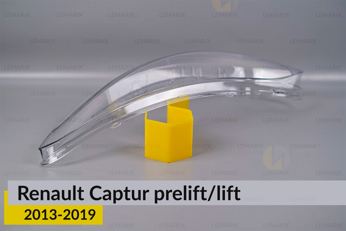 Стекло фары Renault Captur (2013-2019) дорест/рест левое