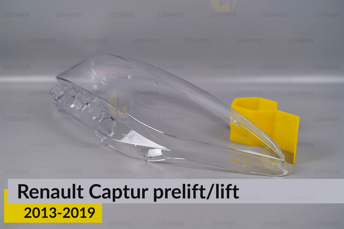 Стекло фары Renault Captur (2013-2019) дорест/рест левое