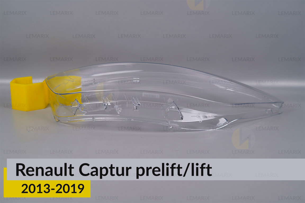 Стекло фары Renault Captur (2013-2019) дорест/рест левое