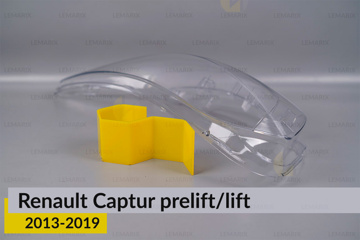 Стекло фары Renault Captur (2013-2019) дорест/рест левое