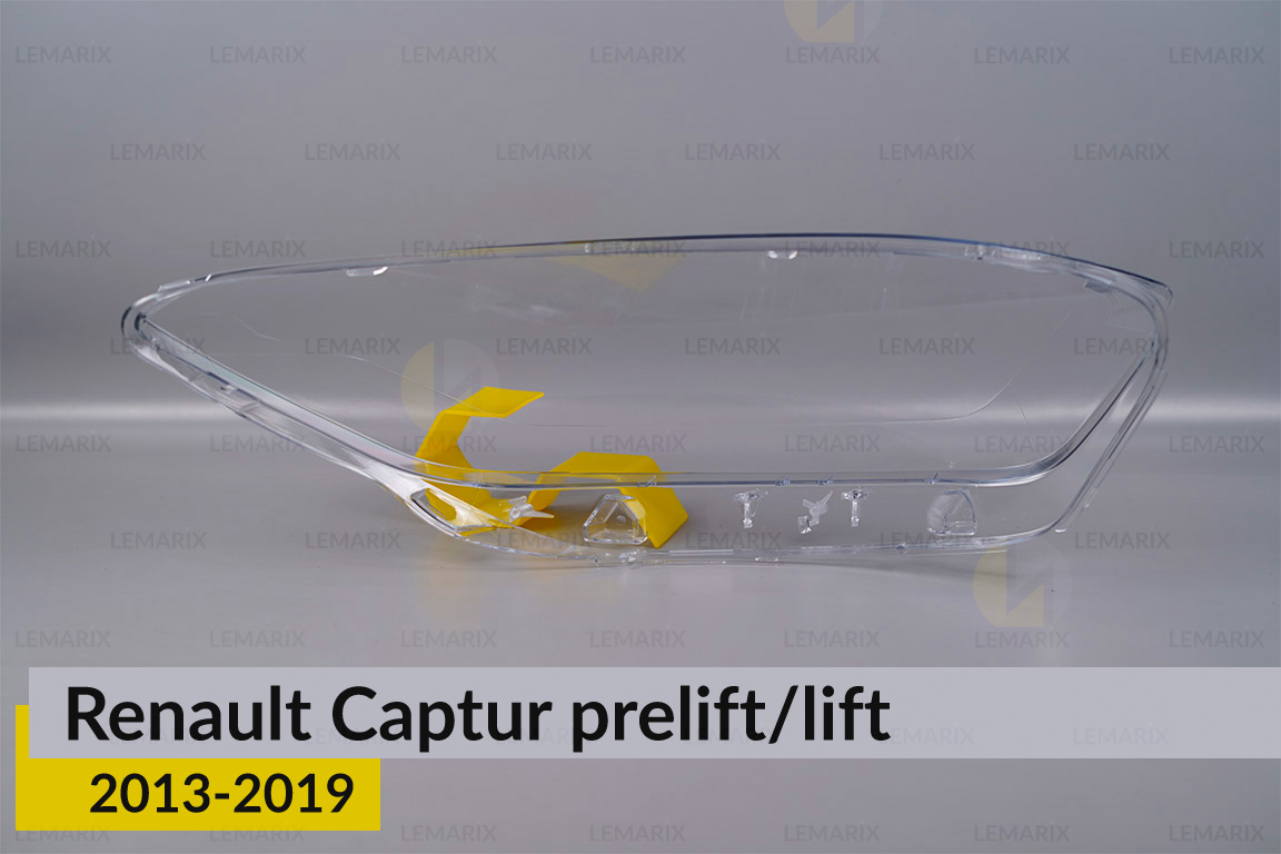 Стекло фары Renault Captur (2013-2019) дорест/рест левое