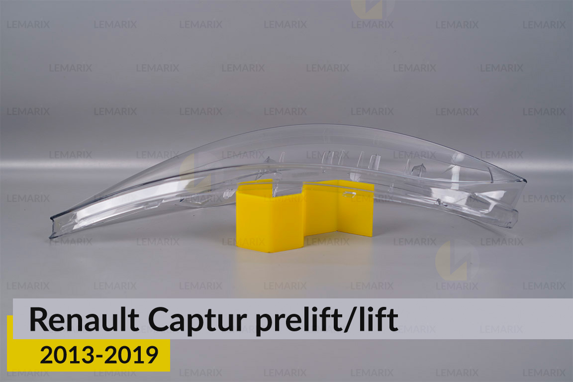 Стекло фары Renault Captur (2013-2019) дорест/рест левое