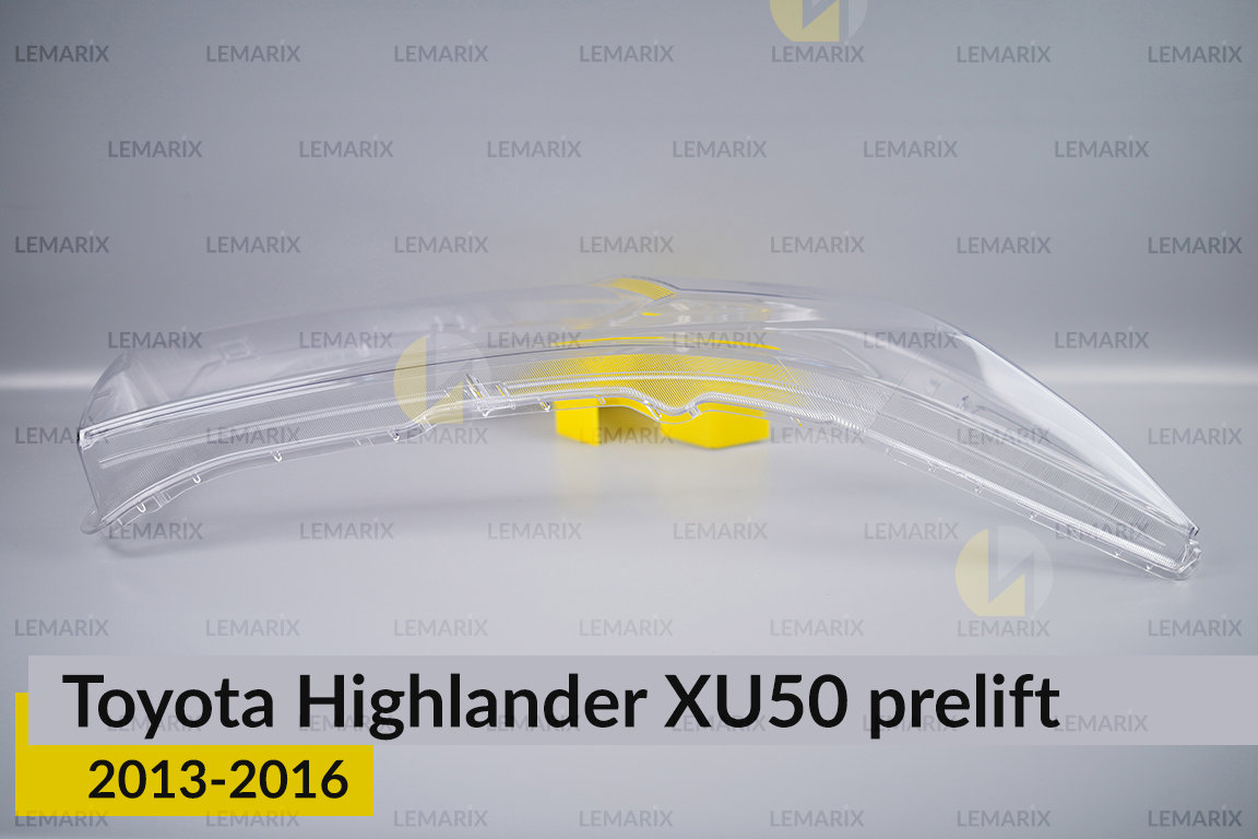Скло фари Toyota Highlander XU50 (2013-2016) дорест праве