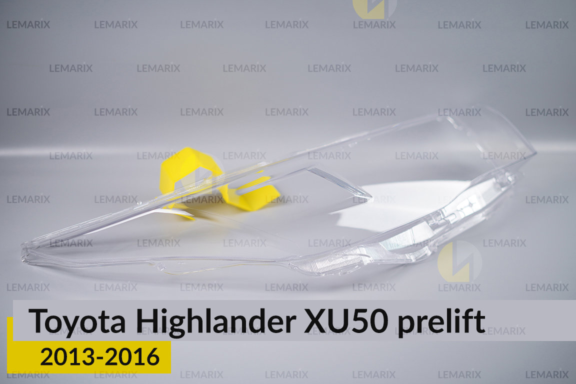 Скло фари Toyota Highlander XU50 (2013-2016) дорест праве
