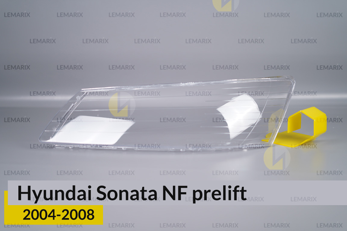Стекло фары Hyundai Sonata NF (2004-2008) дорест левое