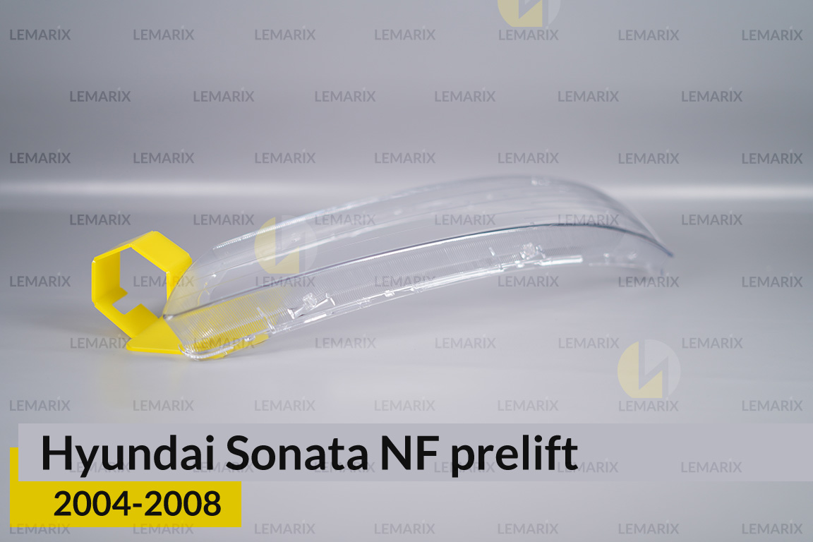 Скло фари Hyundai Sonata NF (2004-2008) дорест ліве