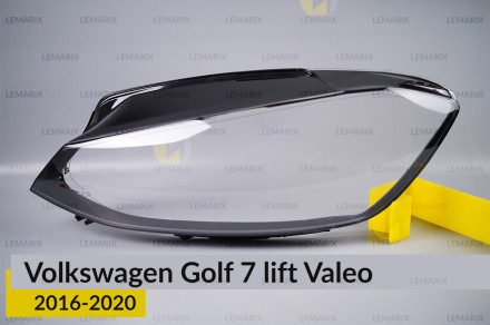 Скло фари VW Volkswagen Golf 7 Valeo (2016-2020) рест ліве