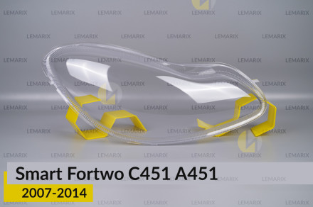 Скло фари Smart Fortwo C451 A451 (2007-2014) праве