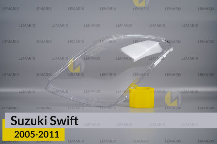 Стекло фары Suzuki Swift (2005-2011) левое