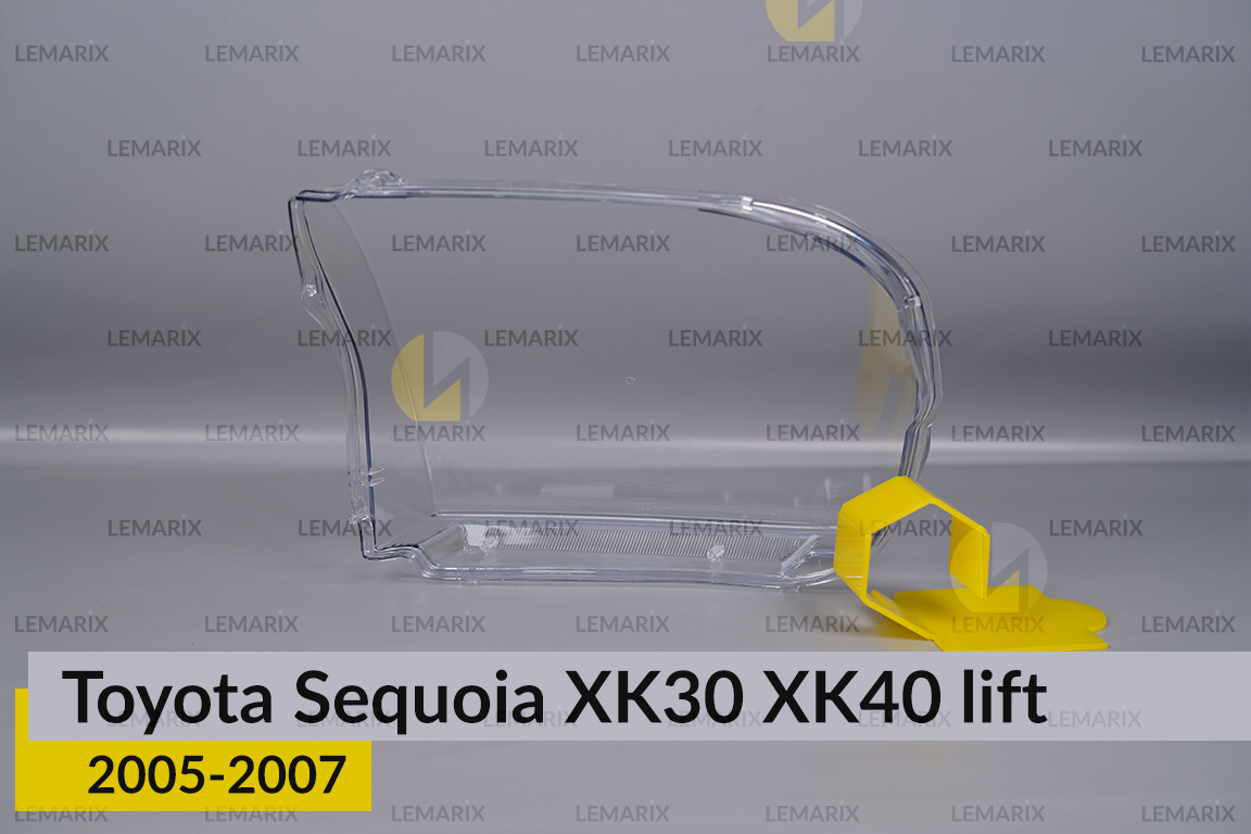 Стекло фары Toyota Sequoia XK30 XK40 (2005-2007) рест левое