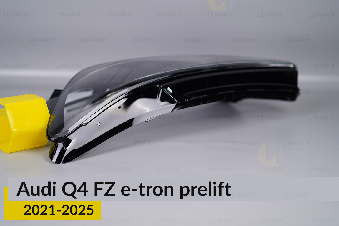 Скло фари Audi Q4 FZ e-tron (2021-2026) дорест ліве