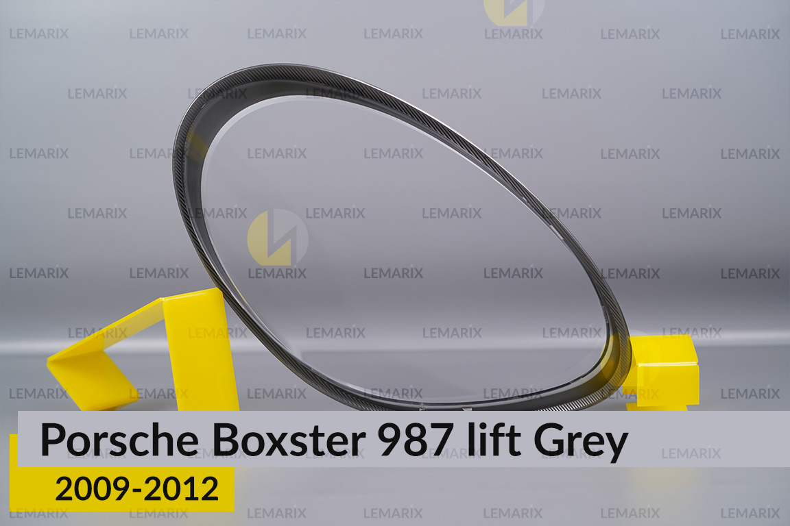 Стекло фары Porsche Boxster 987 Grey (2009-2012) рест левое