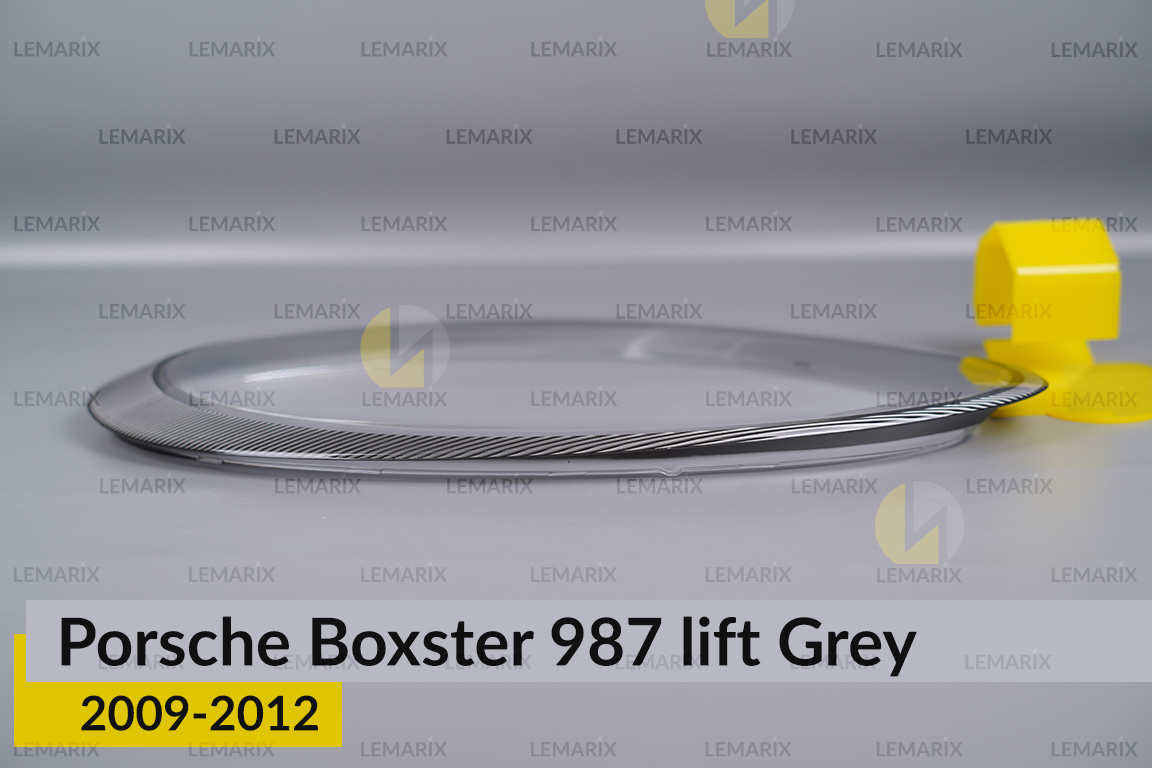 Стекло фары Porsche Boxster 987 Grey (2009-2012) рест левое