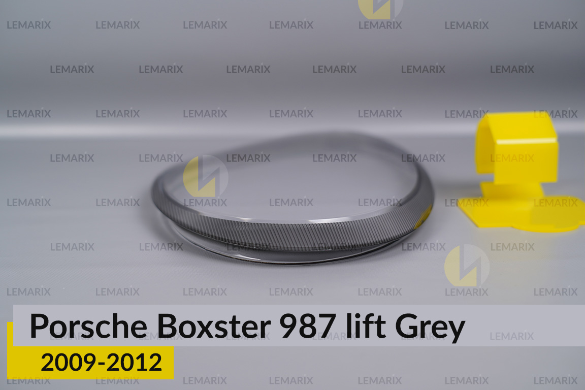 Стекло фары Porsche Boxster 987 Grey (2009-2012) рест левое