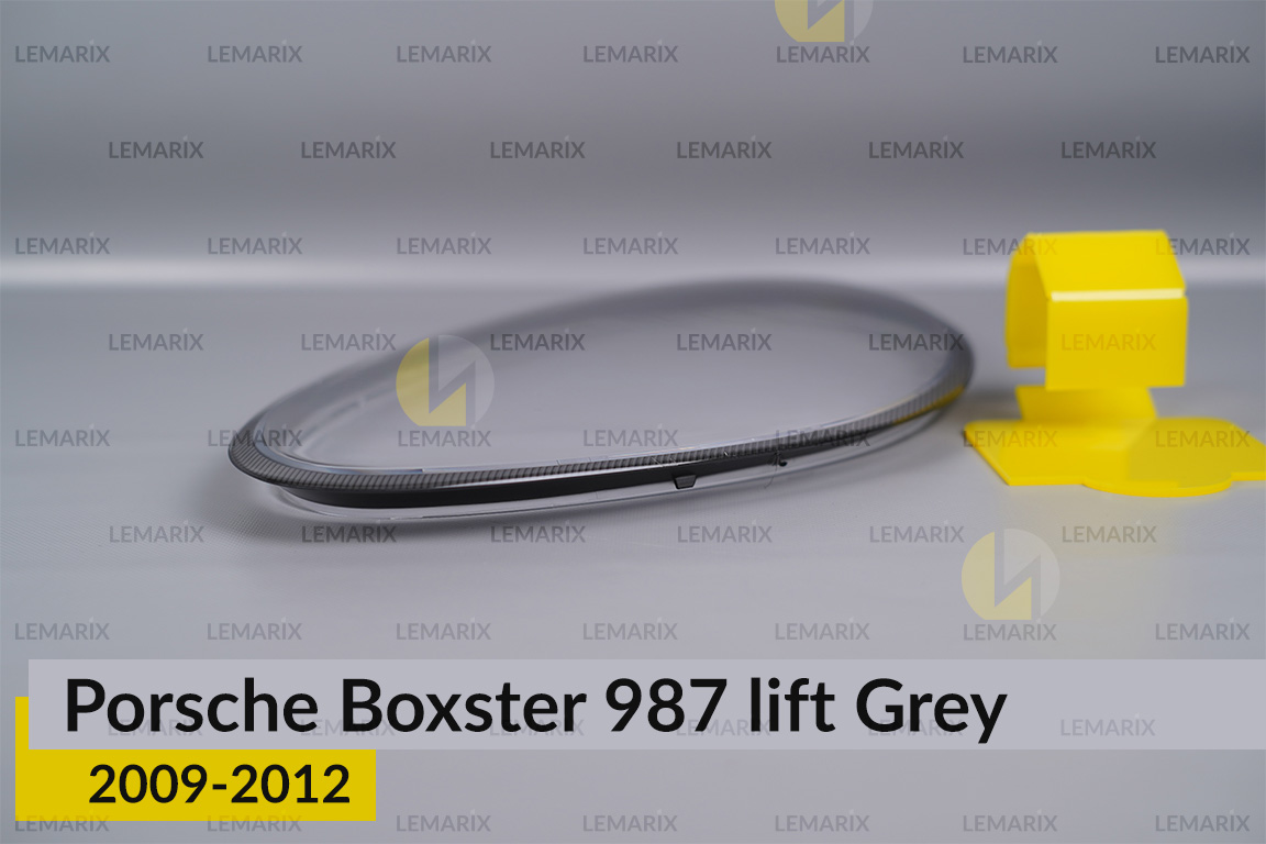 Стекло фары Porsche Boxster 987 Grey (2009-2012) рест левое