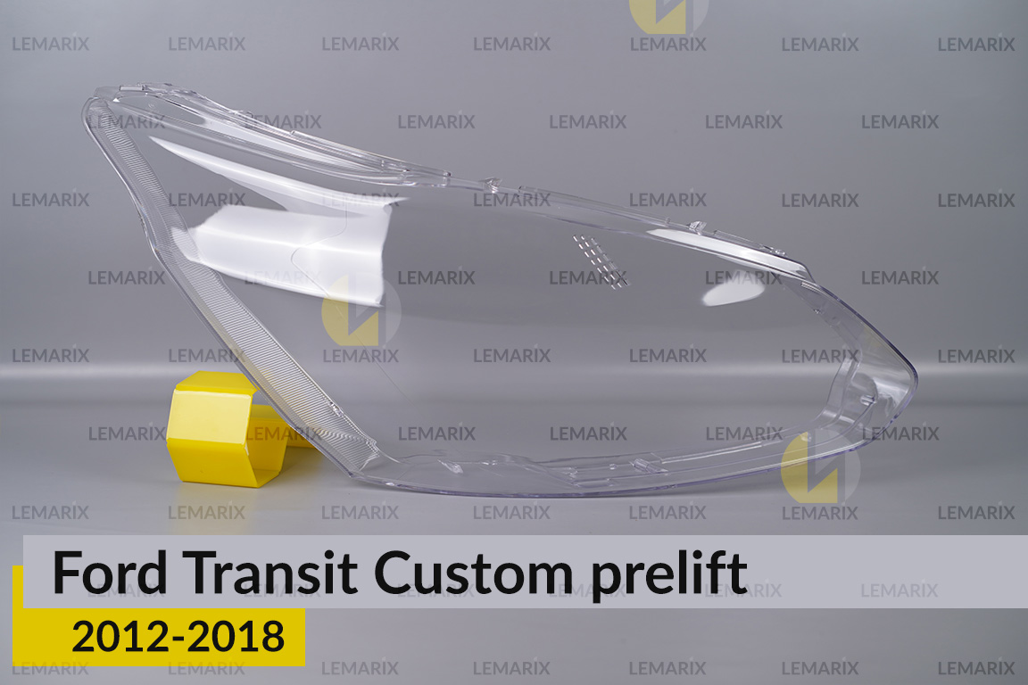 Скло фари Ford Transit Custom (2012-2018) дорест праве
