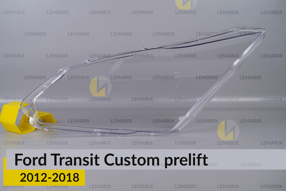 Скло фари Ford Transit Custom (2012-2018) дорест праве